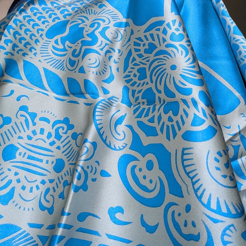 BIG square silk scarf NWOT